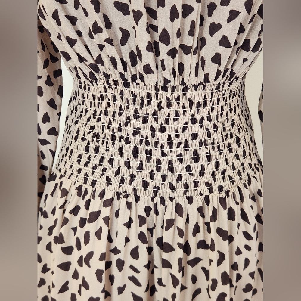 NWT || THAKOON || Collective leopard print, button down, tan/brown spots, size 4 - Picture 11 of 13